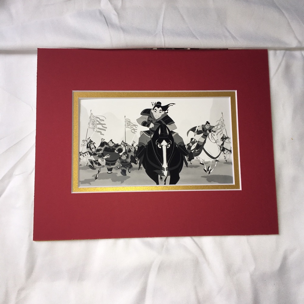 Mulan Warrior glossy art matted animated horse